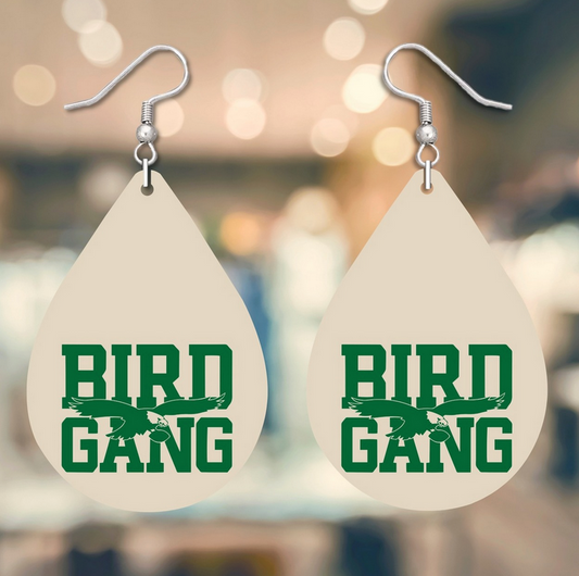 Bird Gang Tear Drop Earrings