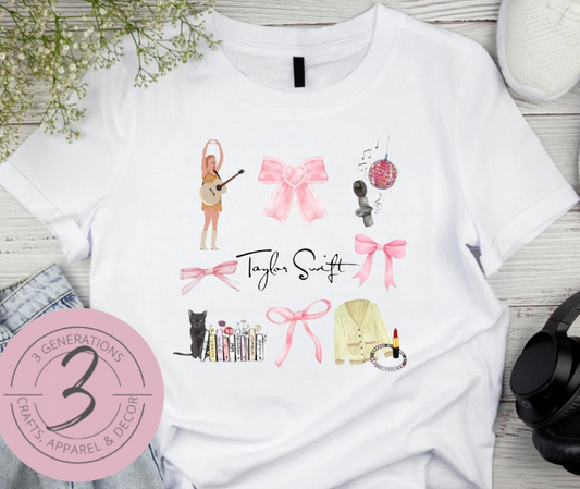 Taylor coquette Graphic Tee(multiple styles)