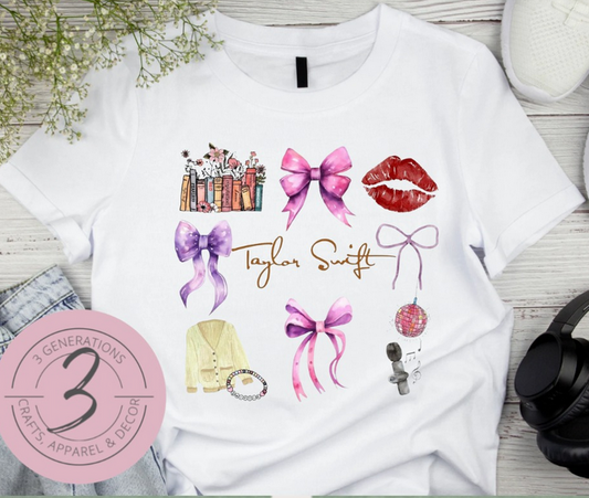 Taylor coquette Graphic Tee(multiple styles)