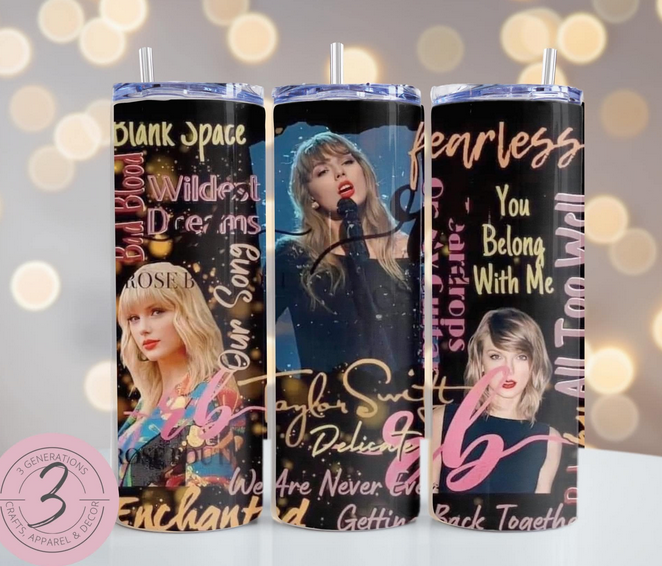 Taylor Black Photo Montage Tumbler