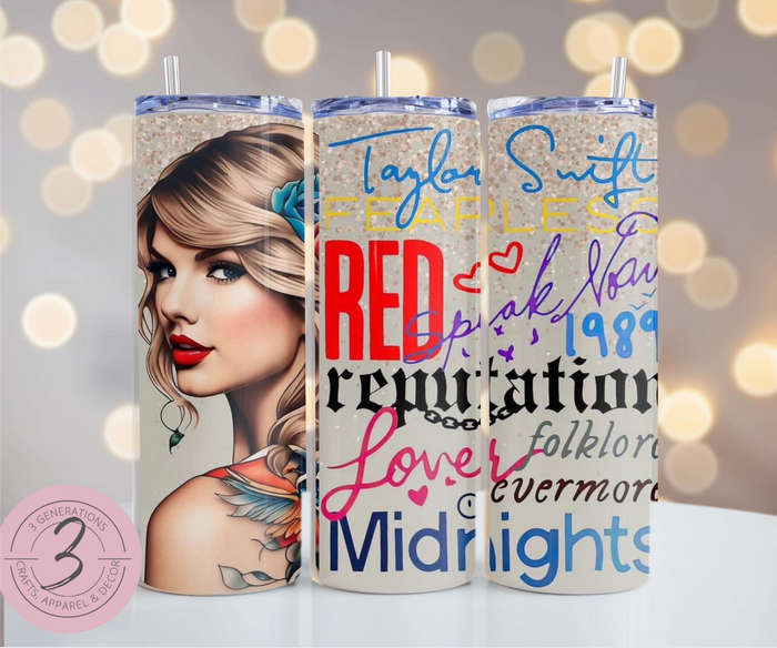 Taylor Albums Montage Tumbler