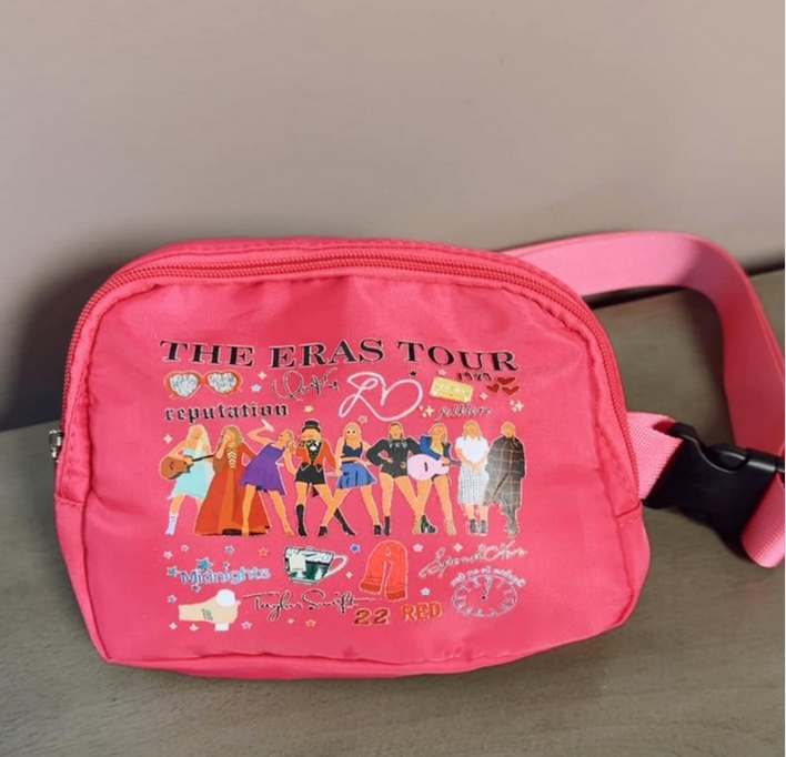 The Eras Tour pink Adjustable Belt Bag