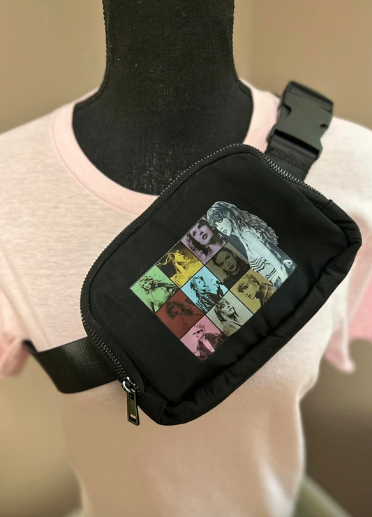 The Eras Tour Black Adjustable Belt Bag