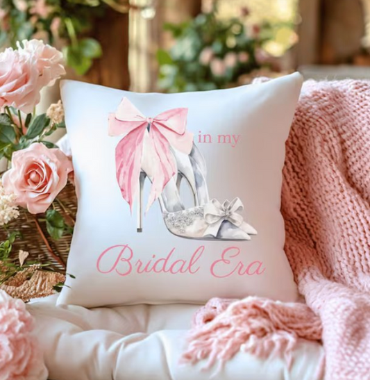 In my bridal Era 14 by 14 inch pillow
