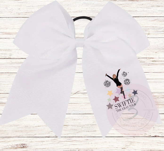 Swiftie Disco Balls Ponytail Bow