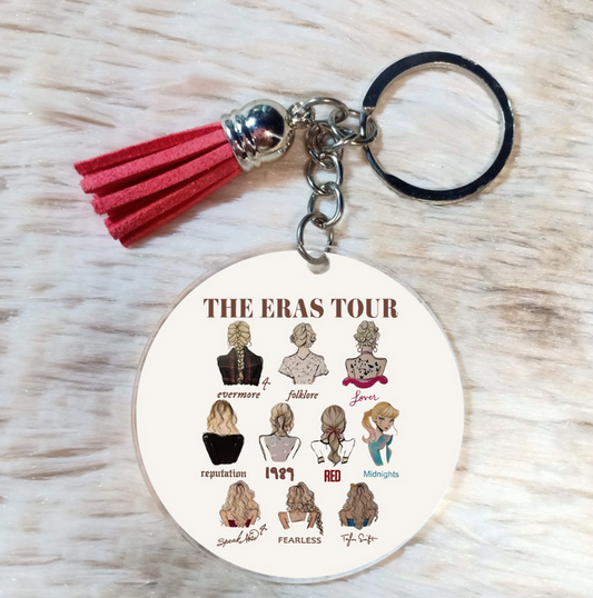 Eras Tour Hairstyles 2" keychain