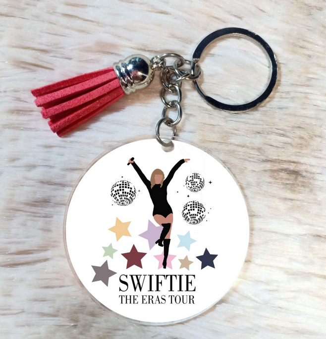 Taylor Swiftie Disco Balls 2" keychain