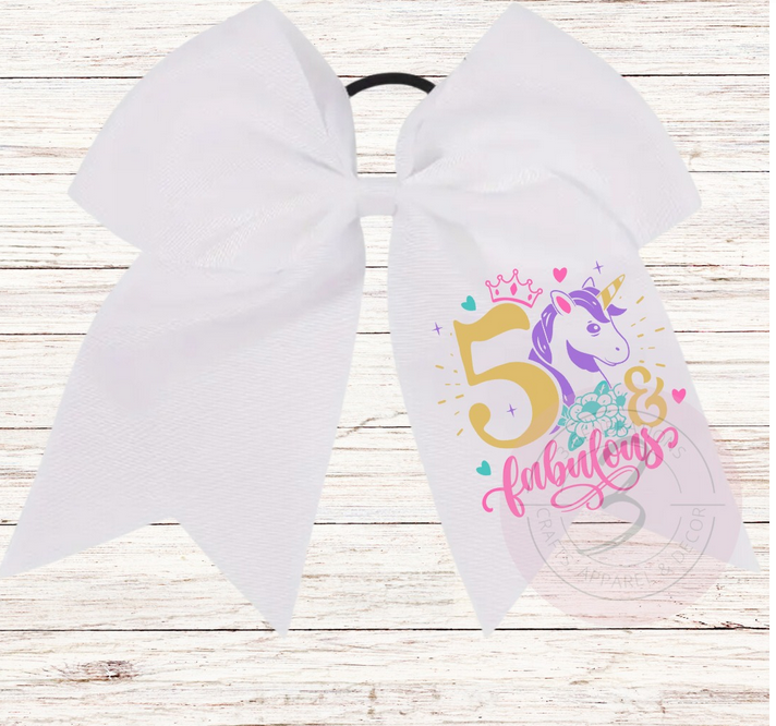 5 & Fabulous Ponytail Bow