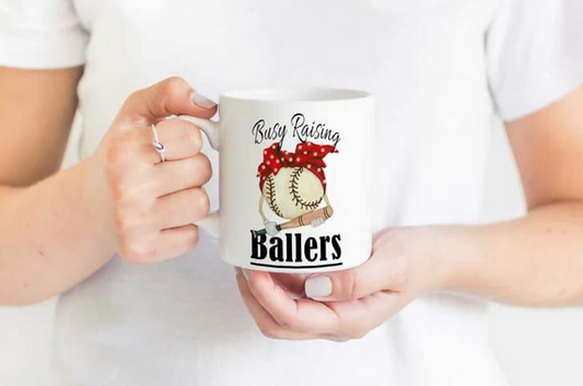 15 oz Busy Raising Ballers Mug