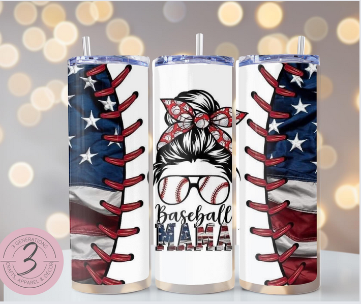 Baseball Mama Tumbler