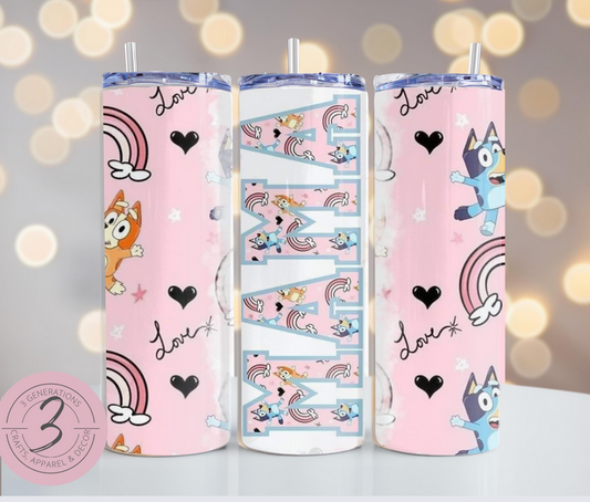 Bluey Mama Tumbler