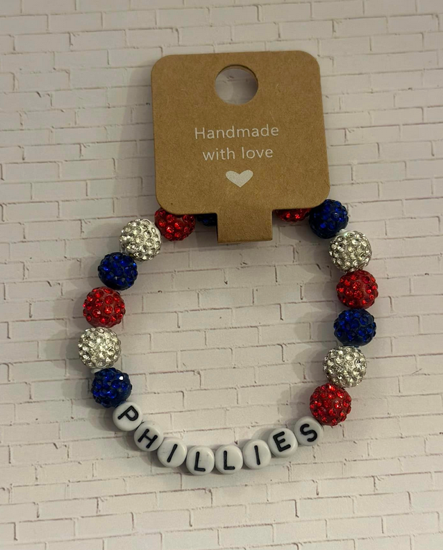 Phillies Disco Beads Bracelet