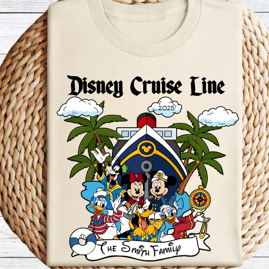 Disney Cruise Line Family Name Graphic Tee
