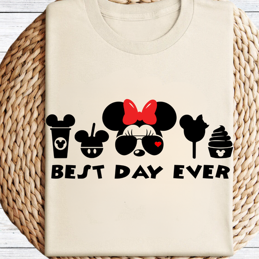 Best Day Ever Mickey/Minnie Graphic Tee