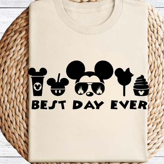 Best Day Ever Mickey/Minnie Graphic Tee