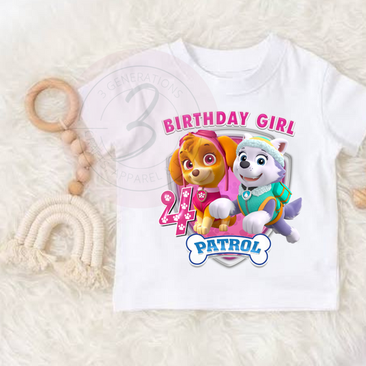 Paw Patrol Sky Birthday graphic tee