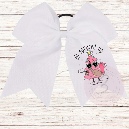 All Spruced Up Ponytail Bow