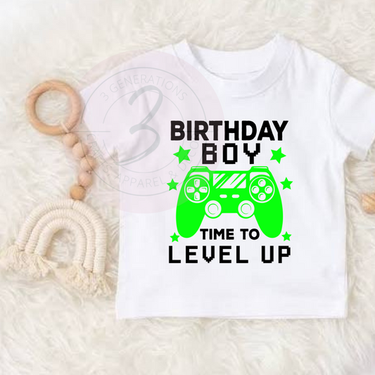 Gamer birhday boy graphic tee