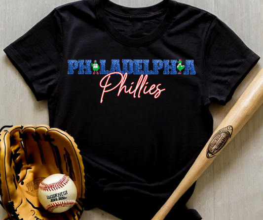 Faux Sparkle Phillies with Phanatic Graphic Tee