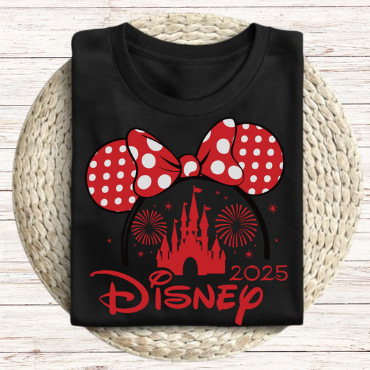 Disney 2025 Red Graphic Tee