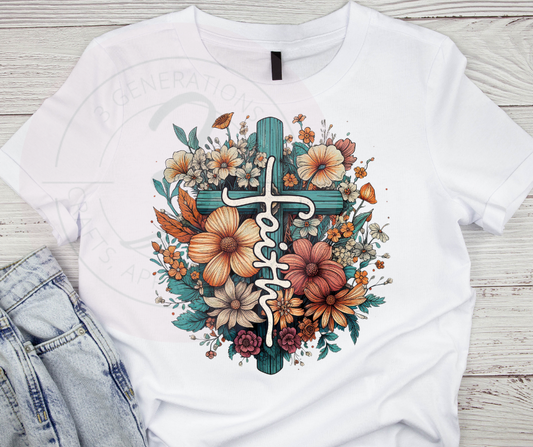 Faith Floral Graphic Tee