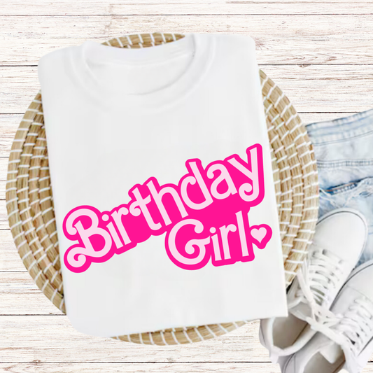 Birthday Girl Barbie Graphic Tee