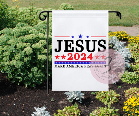 Jesus 2024 Garden Flag