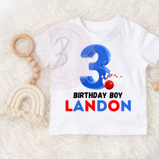 Birthday Bowling Graphic Tee