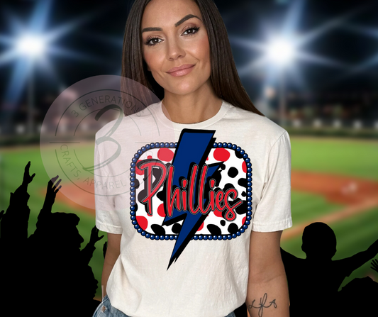 Phillies Lightning Graphic Tee