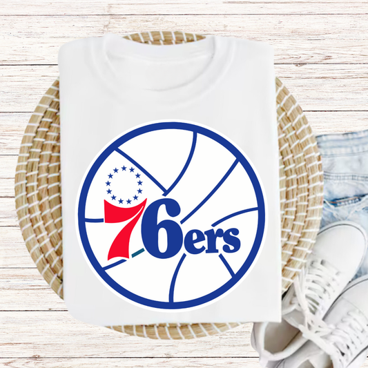 76ers Basketball Logo Graphic Tee