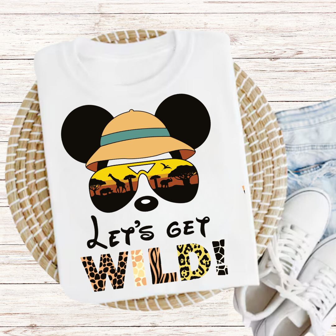 Let's Get Wild Graphic Tee-Multiple designs