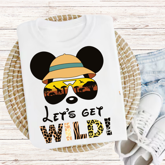 Let's Get Wild Graphic Tee-Multiple designs