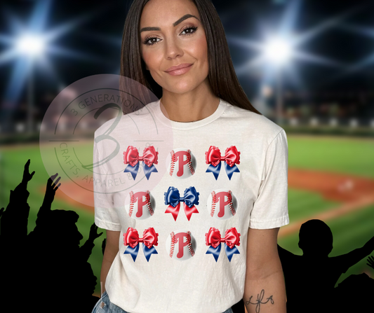 Phillies Coquette Graphic Tee (mulitple styles)