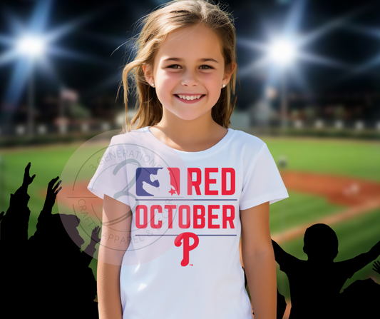 Red October Phanatic Kids Graphic Tee