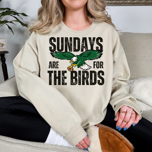 Sundays are for the birds Crew Neck Sweatshirt