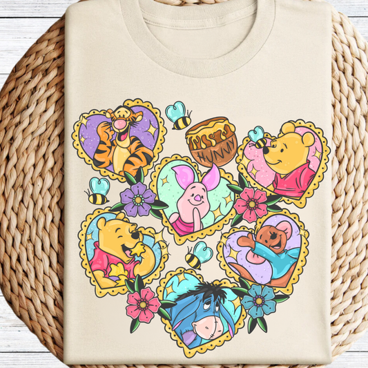 Winnie the Pooh hearts Graphic Tee