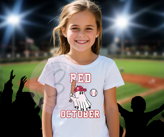 Red October Ghost  Kids Graphic Tee