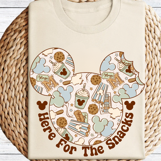 I'm Here for the Snack pastel blue Graphic Tee
