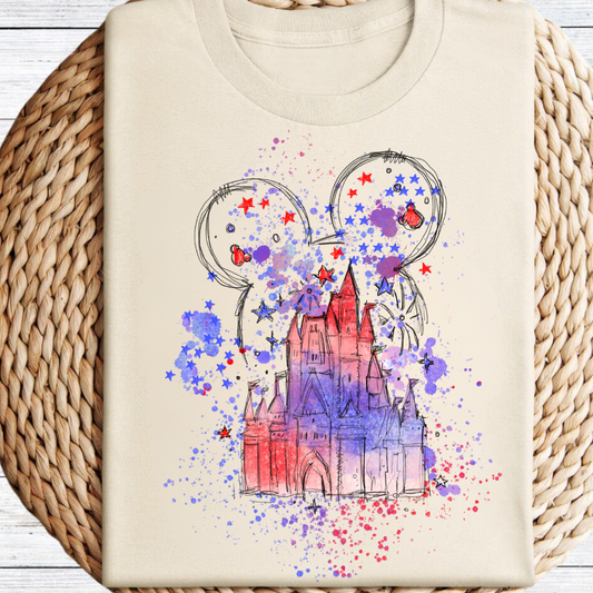 Fireworks Castle Graphic Tee