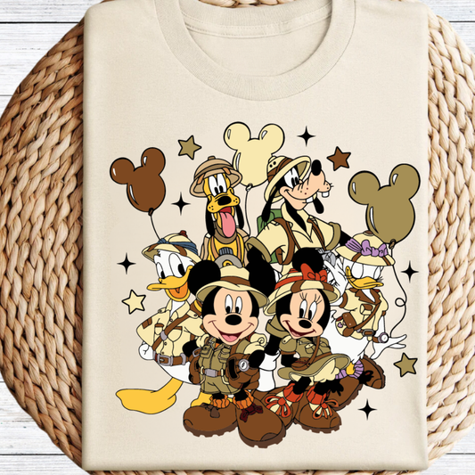 Mickey & Friends Safari Graphic Tee
