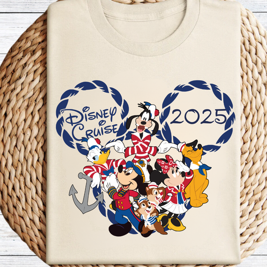 Mickey & Friends Disney Cruise Anchor Graphic Tee
