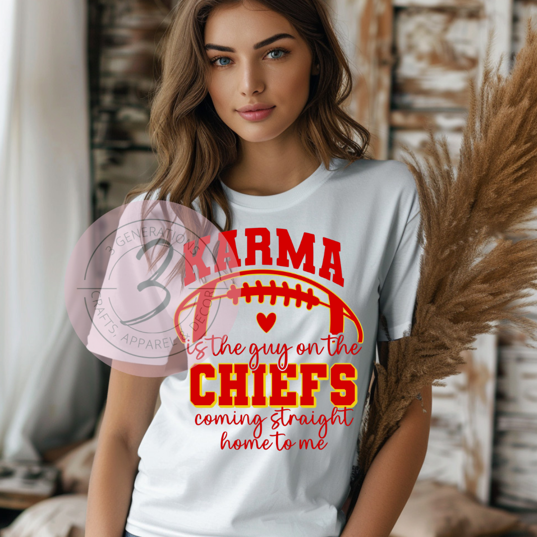 Karma is a guy on the Chiefs football Graphic Tee