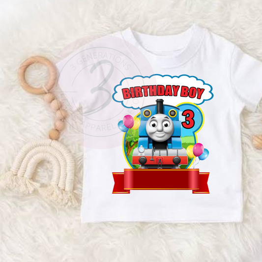 Thomas the Train Birthday graphic tee
