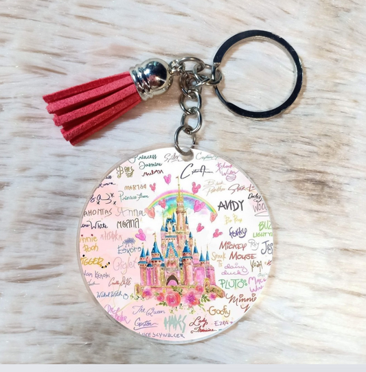 2" Disney Castle keychain