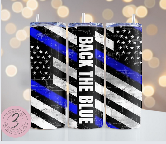 Back the Blue Tumbler