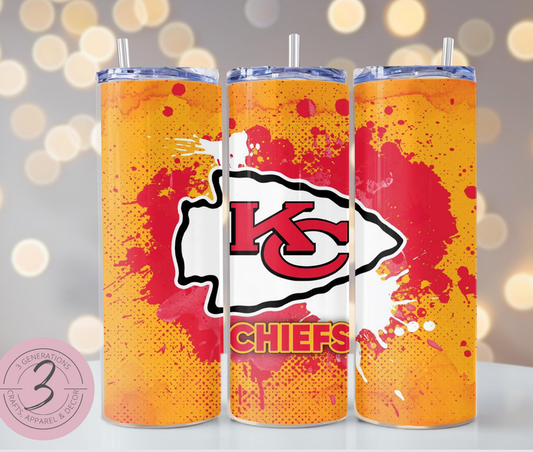KC Chiefs splash Tumbler