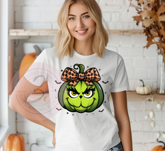 Grinch Pumpkin Graphic Tee