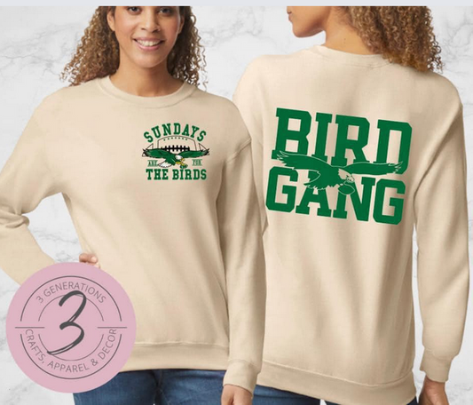 Bird Gang Crew Neck Sweatshirt