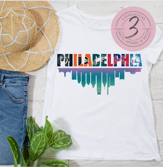 Philly Teams Skyline Graphic Tee