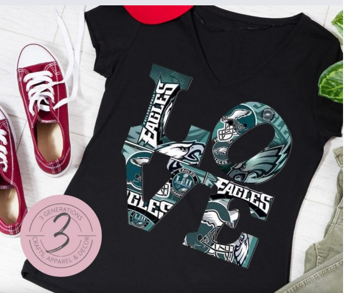 Eagles Love Graphic Tee